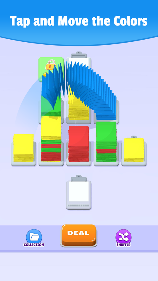 #1. Paper Shuffle Sort (iOS) Podle: Sablo Studio