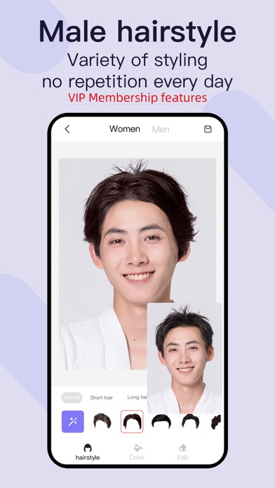 Hairstyle & Hair Color Changer Screenshot