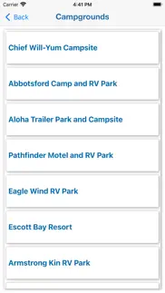 canada rv parks & campgrounds iphone screenshot 4