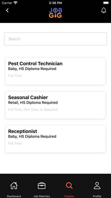 JobGig Screenshot
