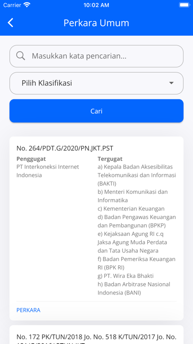 JDIH Kemkominfo Screenshot