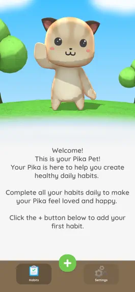 Game screenshot Pika: Self Care Motivation Pet apk