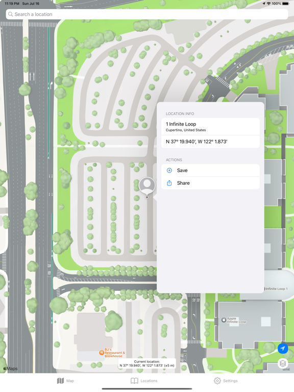 Screenshot #4 pour My Location Manager
