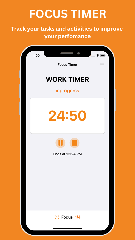#1. Pomodoro Time Tracker (iOS) 由: Cheruiyot Patrick