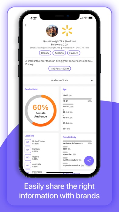 Avenue: Influencer Brand Deals Screenshot