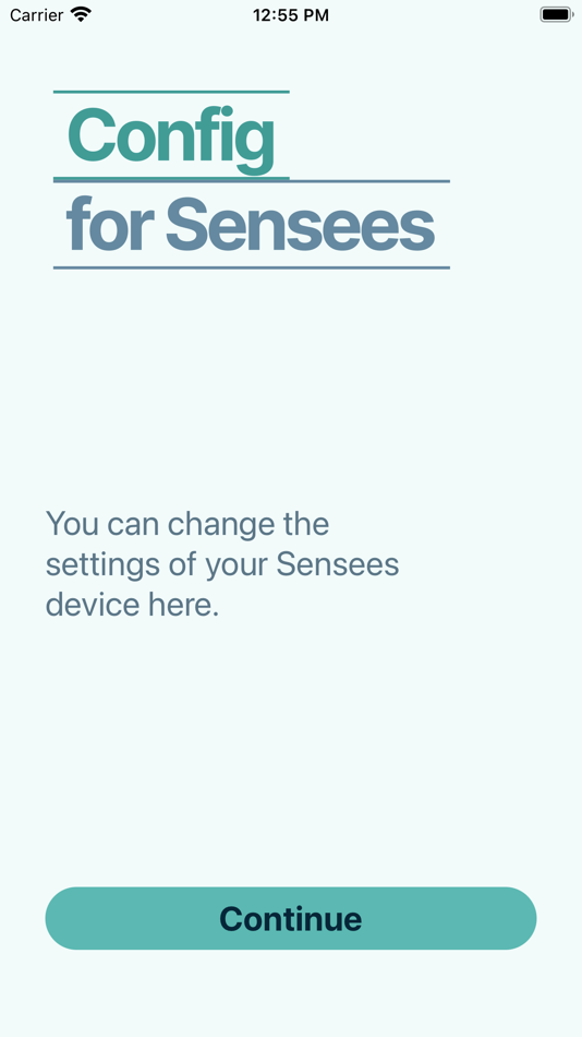#1. Config for Sensees (iOS) 由: SmartSense d.o.o