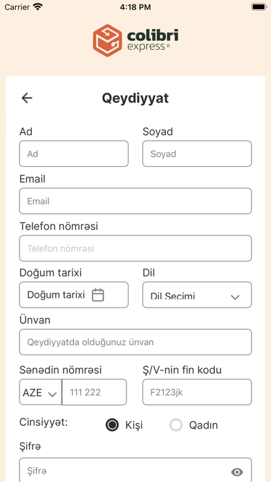 Colibri.az Screenshot