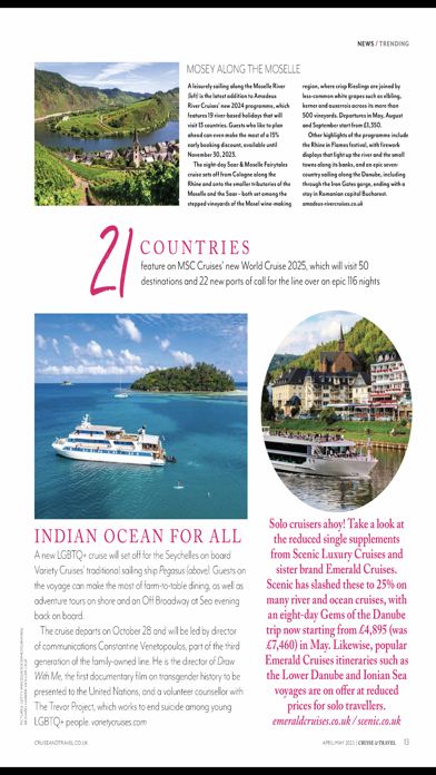 Cruise & Travel Magazine Screenshot