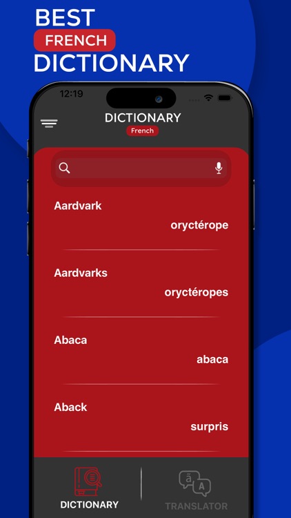 Dictionary! French to English
