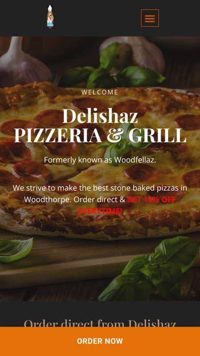 Delishaz Pizzeria York Screenshot