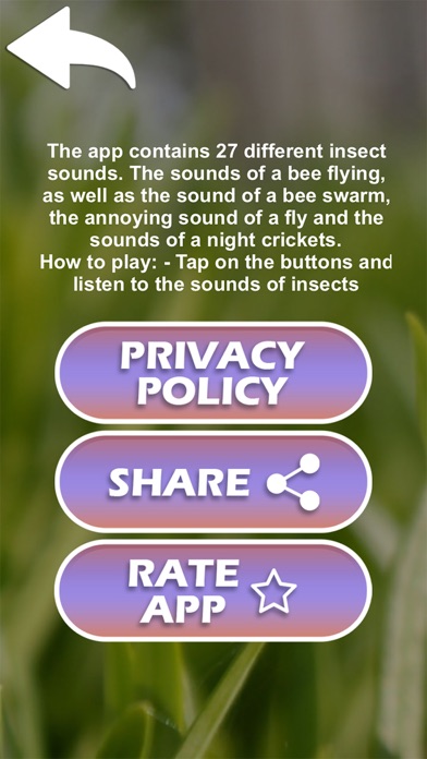 Insect sounds(fly,bee,cricket) Screenshot