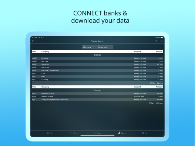 Snímek obrazovky Money Pro: Personal Finance AR