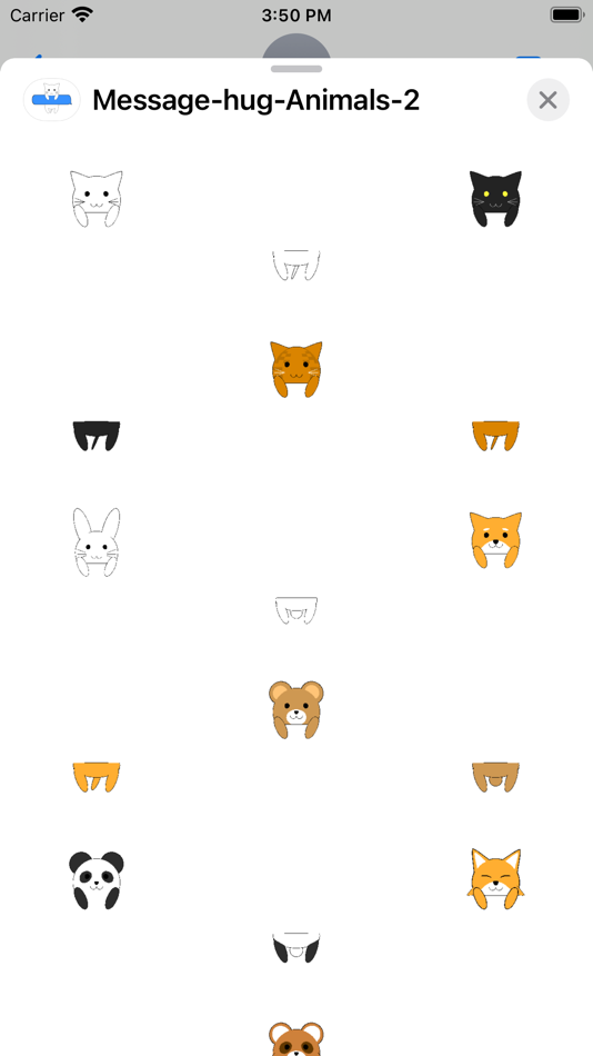 #2. Message hug Animals 2 (iOS) 由: kazuya fujinami
