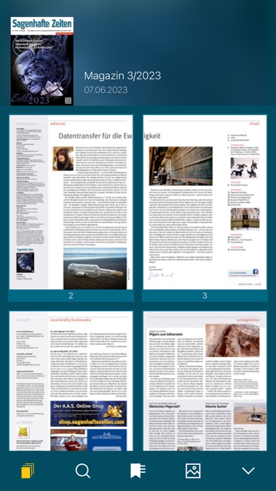 SAGENHAFTE ZEITEN Archiv-App Screenshot
