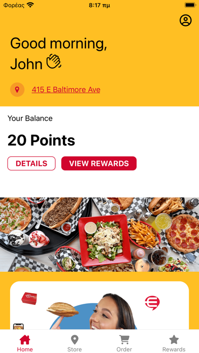 Epic Foods Mobile App Screenshot