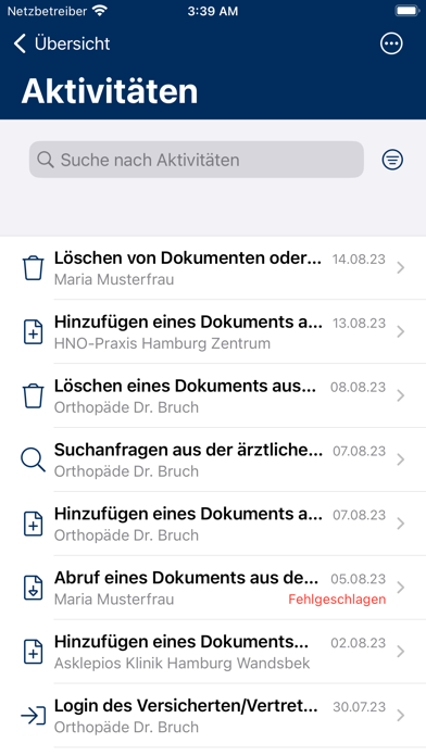 meine BKK W&F ePA Screenshot