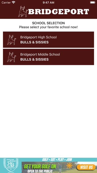 Bridgeport Athletics Screenshot
