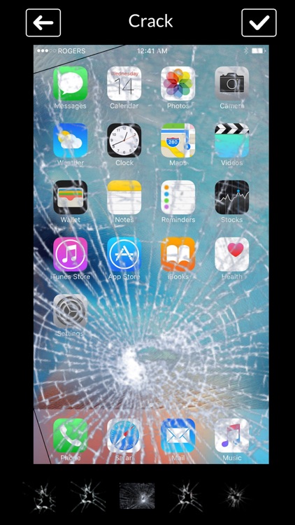 Fake Scratch or Crack Screen