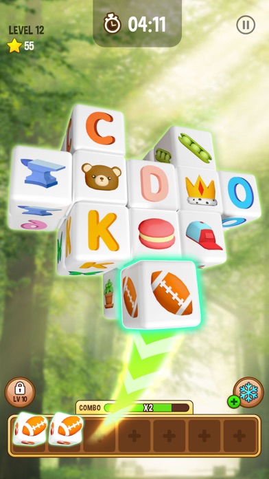 Screenshot #1 pour Cube Match Triple - 3D Puzzle