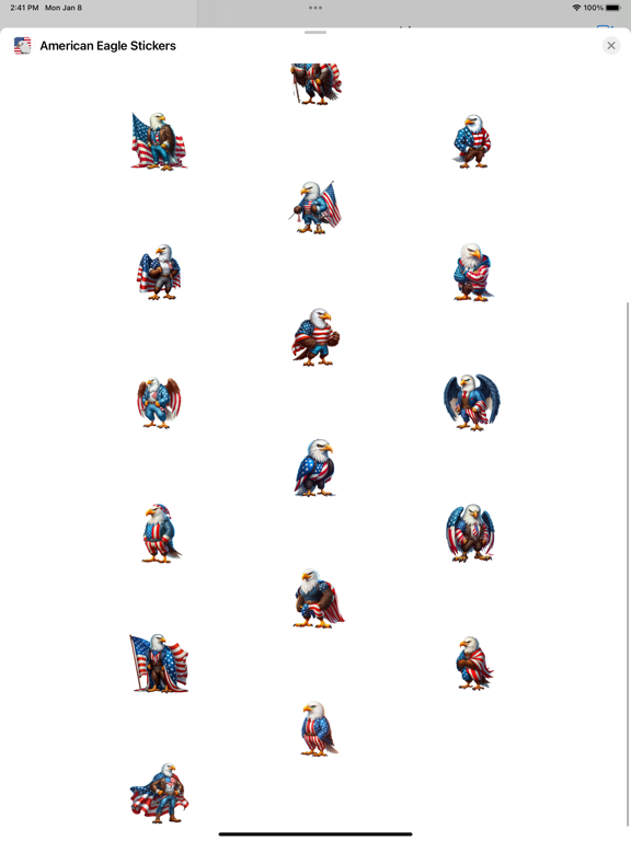 Screenshot #5 pour American Eagle Stickers