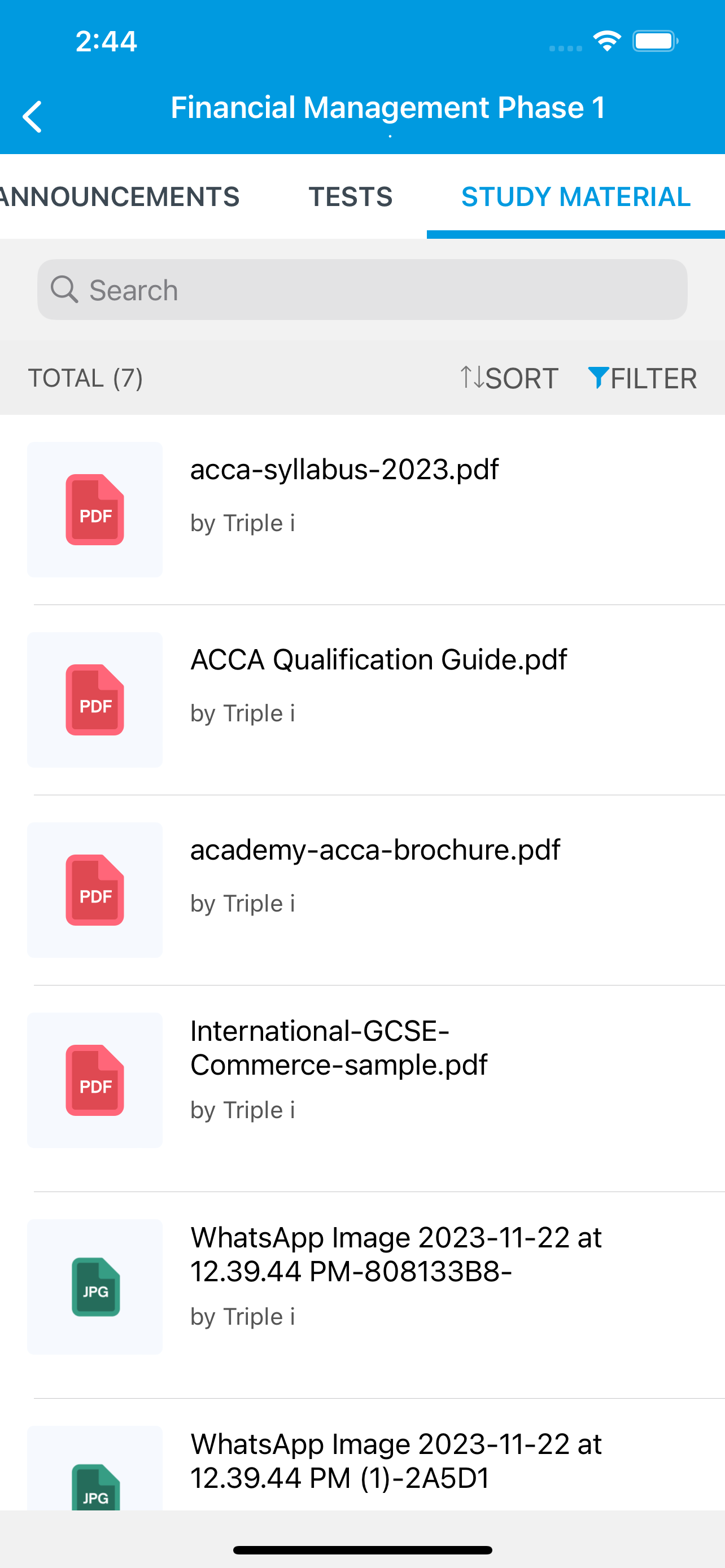 Triple i Learning App