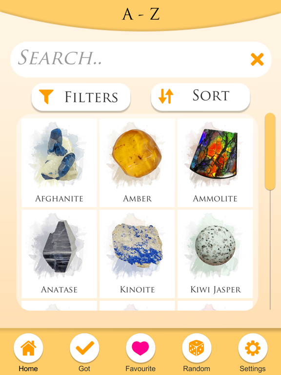 A Guide To Crystals - The CC iPad screenshot 1 - Reference app
