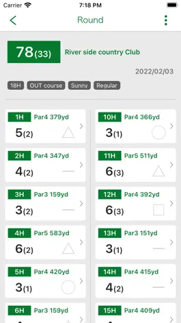 Game screenshot Shot Memo -Golf score- hack