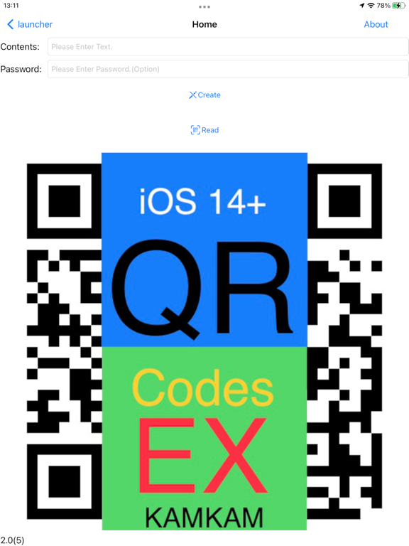 QRCodesEX iPad screenshot 2 - Utilities app