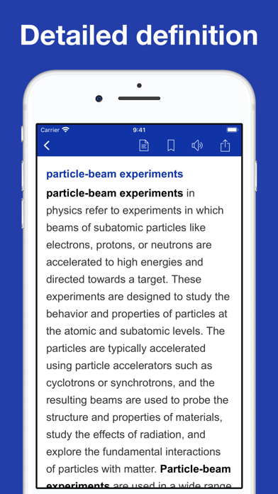 Dictionary of Physics Screenshot