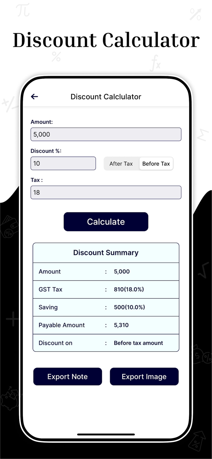 Interest Calculator,GST Finder