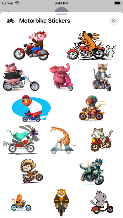 Screenshot #1 pour Motorbike Stickers