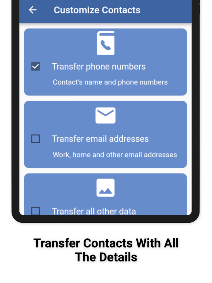 Content Transfer Contacts-File