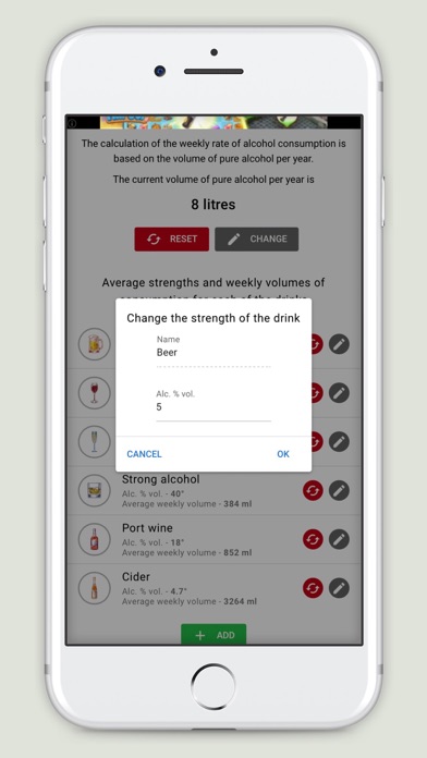 Mensura: Alcohol tracker Screenshot