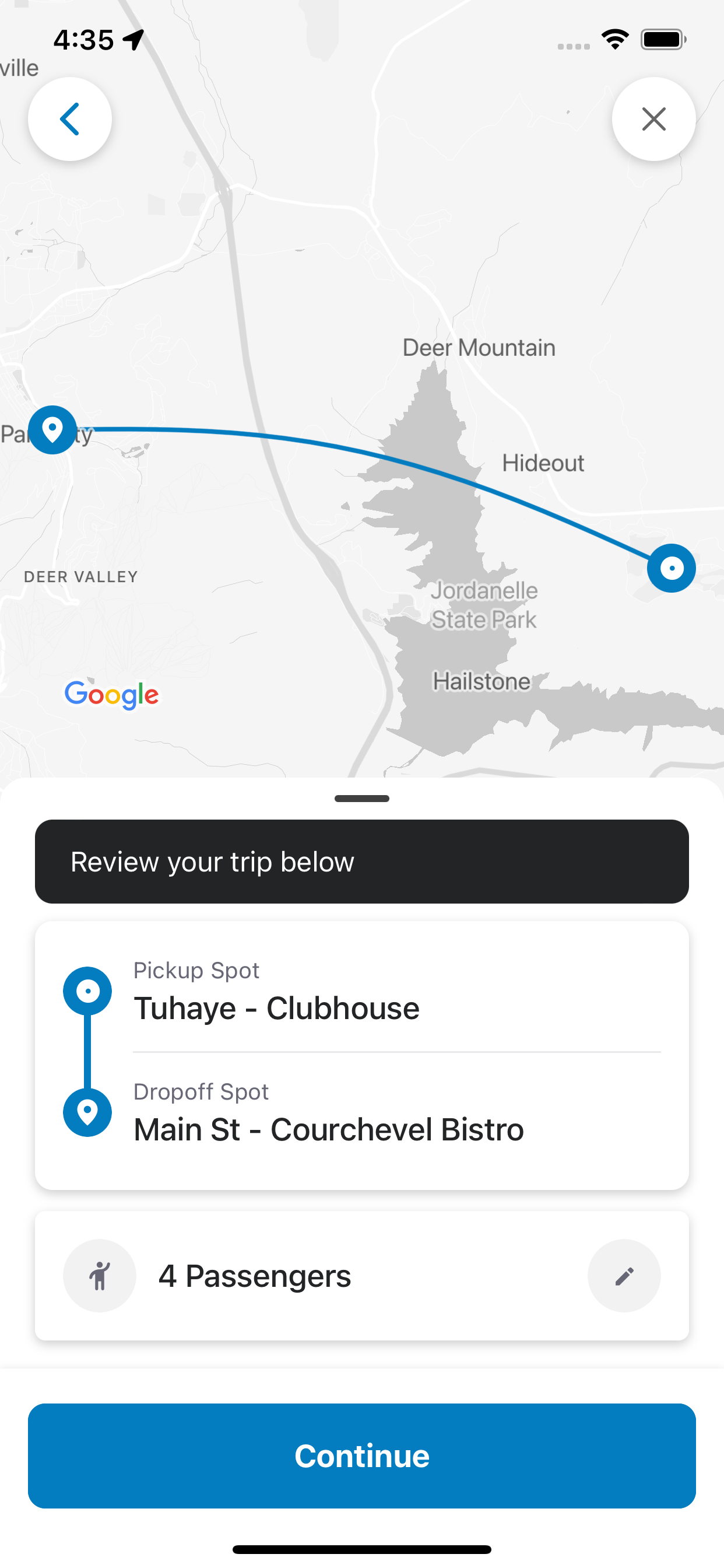 Talisker Club Shuttle