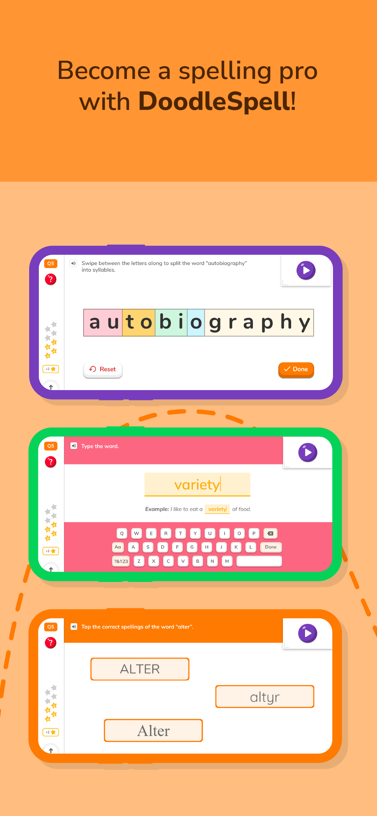 DoodleSpell: Primary Spelling