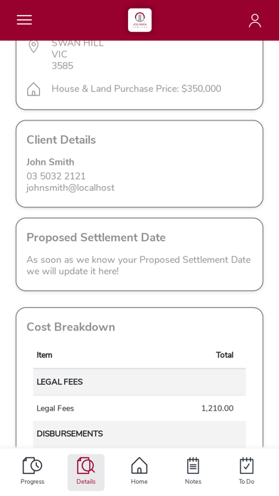 Joliman Lawyers Screenshot