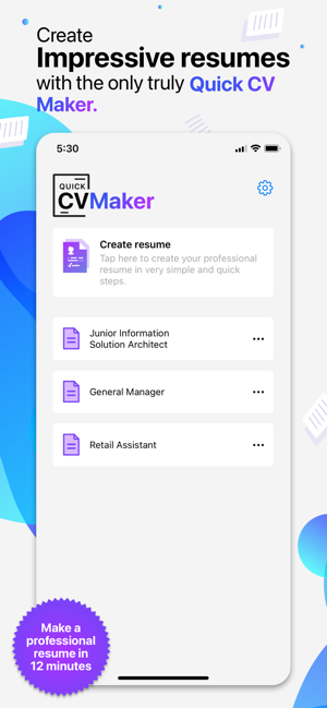‎CV Builder - CV Maker App Screenshot