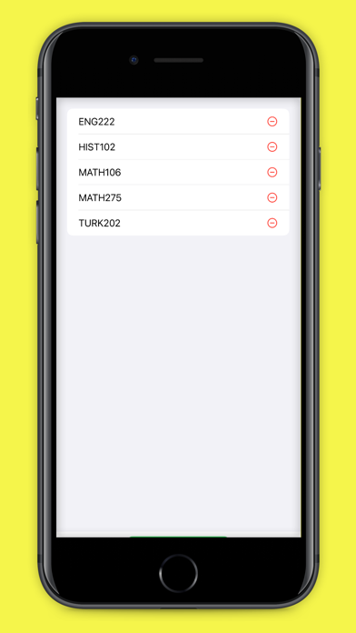 Atilim Schedule Screenshot