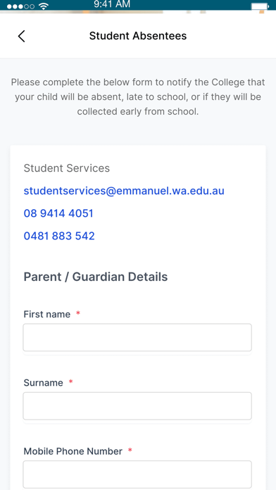 Emmanuel Catholic College Screenshot