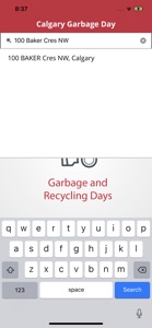 Calgary Garbage Day screenshot #2 for iPhone