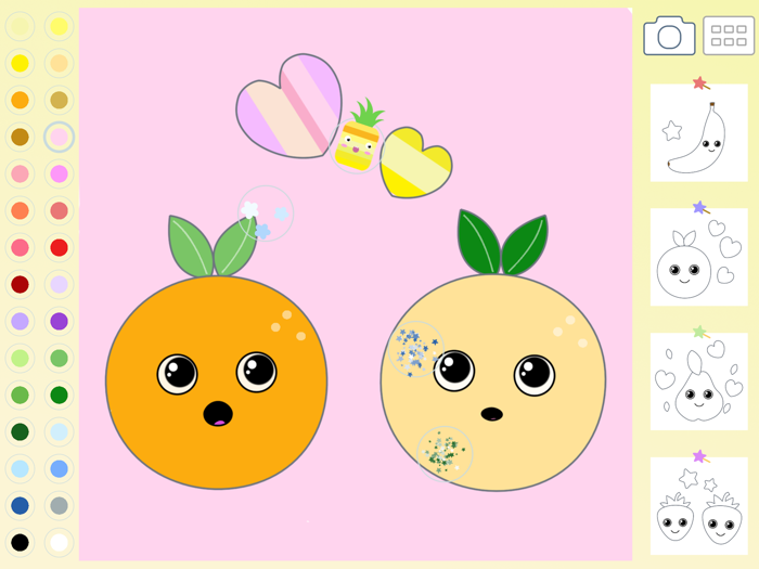 Fruit Coloring for Kid Toddler