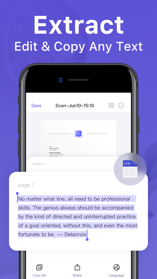 #2. Scanner - PDF & OCR (iOS) 由: Scanner Inc.
