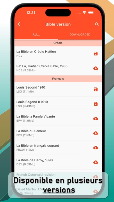 La Sainte Bible Multilangue Screenshot
