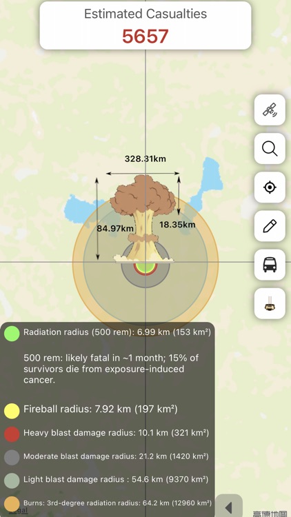 Nuke Simulator - Blast Map