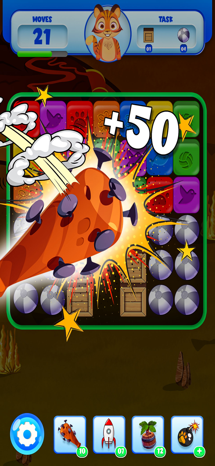 GEM Match and Blast Blocks