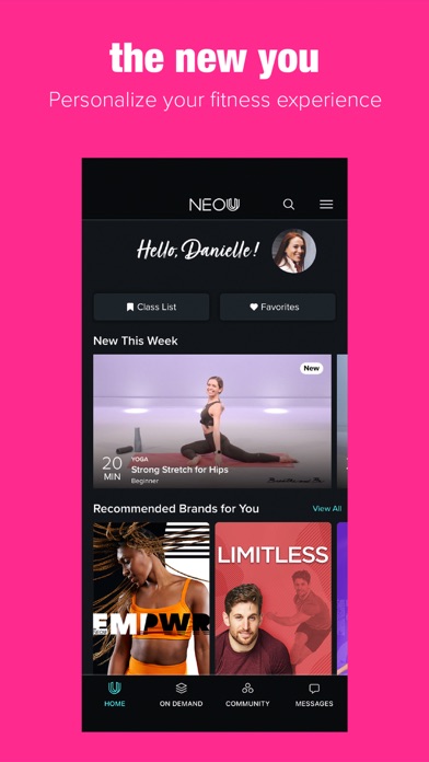 NEOU: Fitness & Exercise App Screenshot