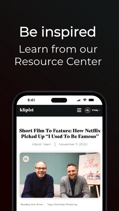 Klipist - Short Film Platform Screenshot