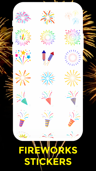 Screenshot #3 pour Fireworks Stickers