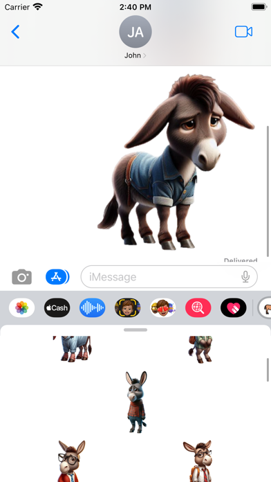 Donkey Stickers Screenshot