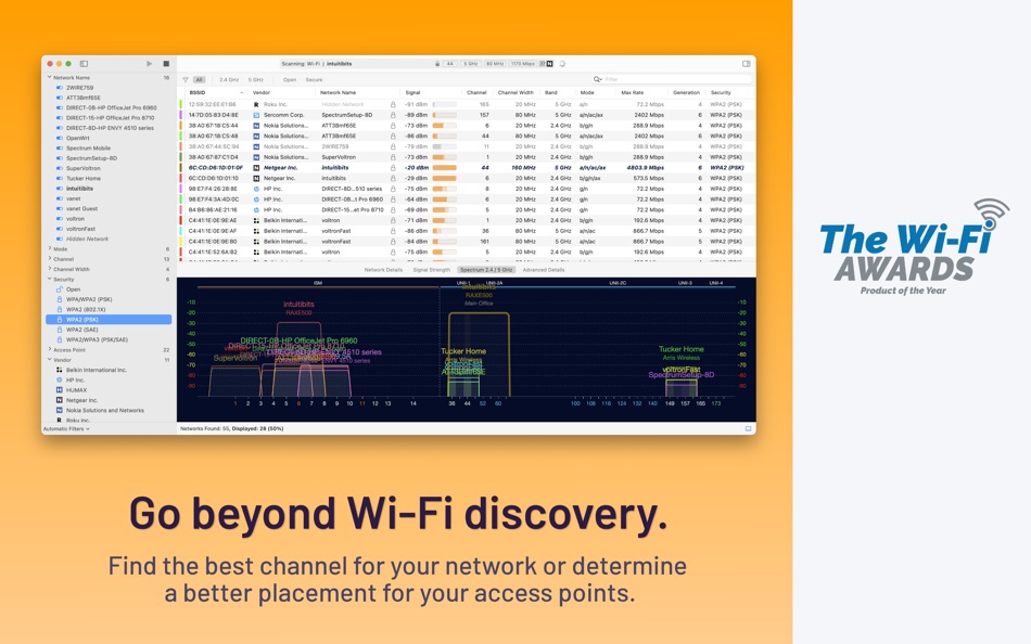 #2. WiFi Explorer: Scanner (macOS) Av: Intuitibits LLC